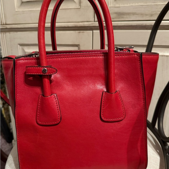 RARE AUTHENTIC PRADA DOUBLE ZIPPER SHOULDER CROSSBODY STRAP EUC - Picture 2 of 16